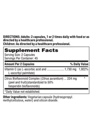 SFI Health C Plus - High-potency Vitamin C with citrus bioflavonoids for immune and antioxidant support.