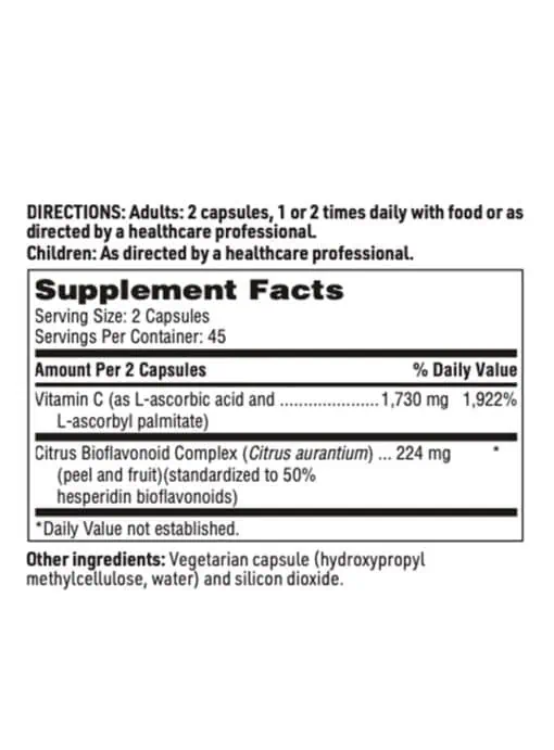 SFI Health C Plus - High-potency Vitamin C with citrus bioflavonoids for immune and antioxidant support.