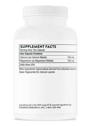 Calcium-Magnesium Malate A 1:1 ratio of calcium and magnesium for healthy bones, heart, and more