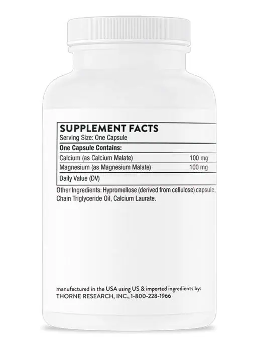 Calcium-Magnesium Malate A 1:1 ratio of calcium and magnesium for healthy bones, heart, and more