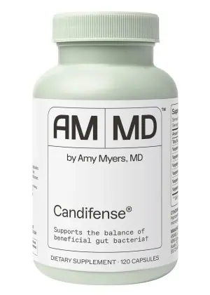 Candifense® - Candida Overgrowth Supplement A plant-based blend of fiber-digesting enzymes supports the balance of beneficial gut bacteria.