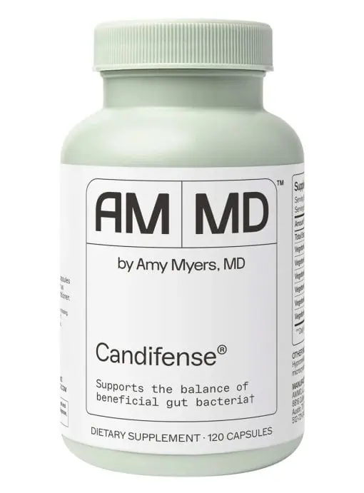 Candifense® - Candida Overgrowth Supplement A plant-based blend of fiber-digesting enzymes supports the balance of beneficial gut bacteria.