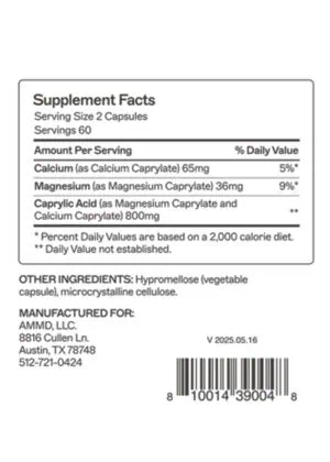 Caprylic Acid Supports healthy digestion and intestinal balance