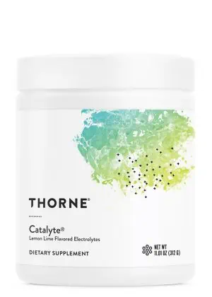 Thorne Catalyte (11.0 oz Lemon Lime) - NSF Certified electrolyte powder for hydration and energy.