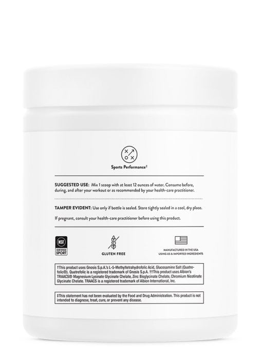 Thorne Catalyte (11.0 oz Lemon Lime) - NSF Certified electrolyte powder for hydration and energy.