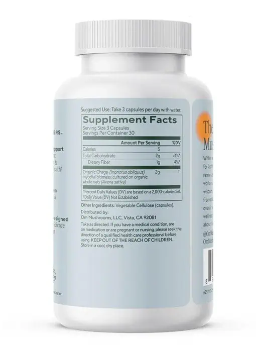 Chaga Mushroom Capsules Helps support antioxidant protection & vitality