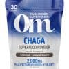 Om Organic Chaga Mushroom Powder - A superfood powder for antioxidant and immune support.