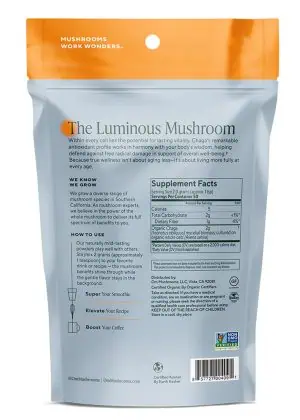 Chaga Organic Mushroom Powder Helps support antioxidant protection & vitality