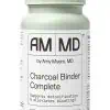 Charcoal Binder Complete This comprehensive blend combines naturally detoxifying activated coconut charcoal with a complex of minerals, fiber, and algae.