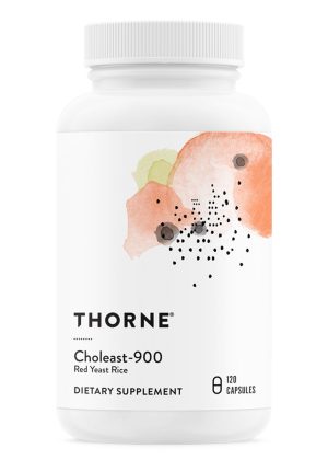 Thorne Choleast-900 - A high-potency red yeast rice supplement for healthy cholesterol support.