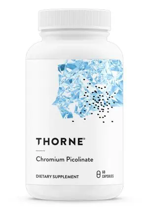 Chromium Picolinate Essential mineral that supports healthy blood sugar levels and helps lessen carbohydrate cravings