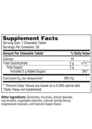 SFI Health Coenzyme Q10 - 300 mg chewable CoQ10 supplement for heart health and cellular energy.