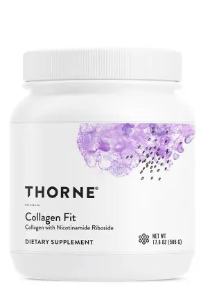 Thorne Collagen Fit (16.9 oz Unflavored) - Collagen peptides with Nicotinamide Riboside for joint, skin, and muscle recovery.