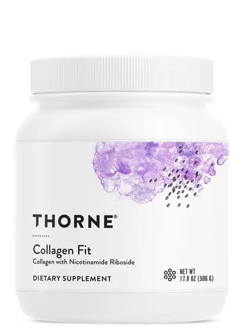 Thorne Collagen Fit (16.9 oz Unflavored) - Collagen peptides with Nicotinamide Riboside for joint, skin, and muscle recovery.