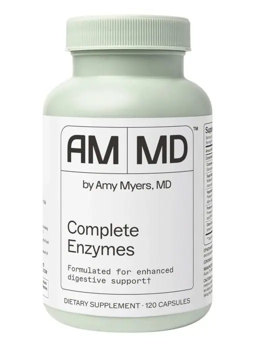 Complete Enzymes Broad-spectrum enzyme blend that helps break down gluten, proteins, carbs, sugars, fats, and more