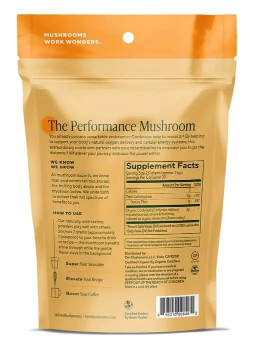 Cordyceps Organic Mushroom Powder Helps support endurance & recovery
