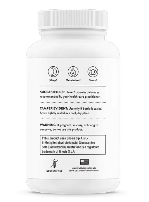 Thorne Craving and Stress Support (Relora® Plus) - A botanical and B-vitamin blend for stress, mood, and cortisol support.