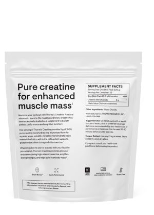 Thorne Creatine - An NSF Certified creatine monohydrate powder for muscle mass, power, and cognitive function.