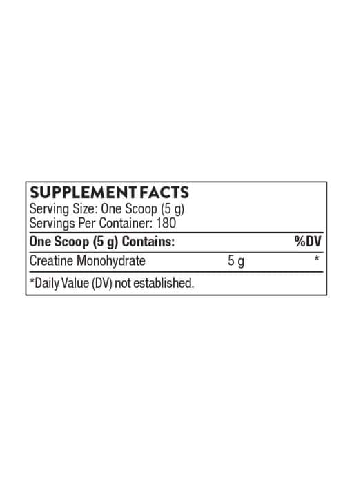Thorne Creatine powder tub for muscle and cognitive support.