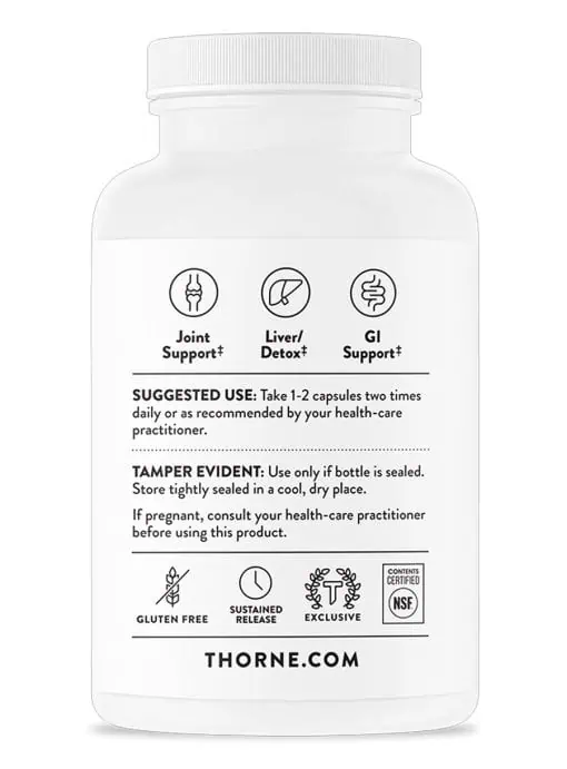 Thorne Meriva-SF (120 capsules) - sustained-release curcumin phytosome for joint, liver, and GI support.