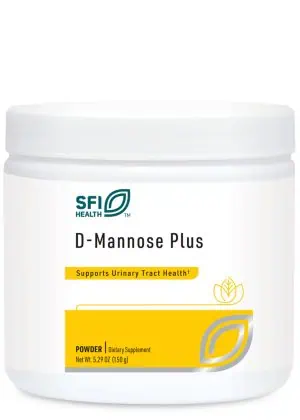 D-Mannose Plus - A powder with D-Mannose and Cranberry Concentrate for urinary tract health.