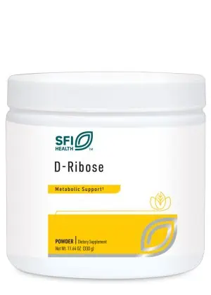 SFI Health D-Ribose Powder - Pure D-ribose for cellular energy, heart, and muscle support.