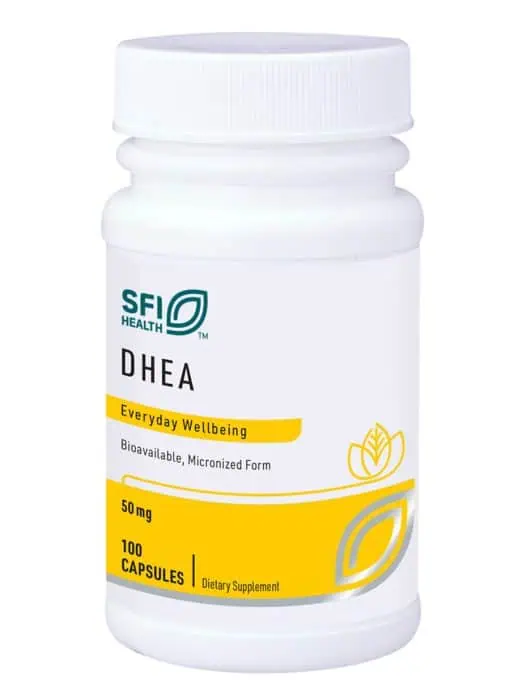 DHEA 50mg - Micronized dehydroepiandrosterone for adrenal, immune, and emotional wellbeing support.