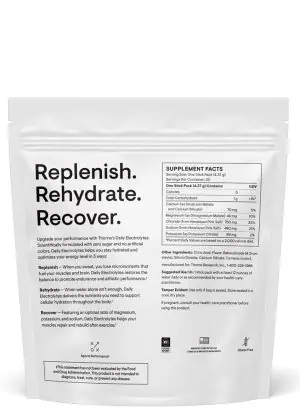 Thorne Daily Electrolytes Blood Orange - Sugar-free electrolyte powder for hydration and muscle recovery.