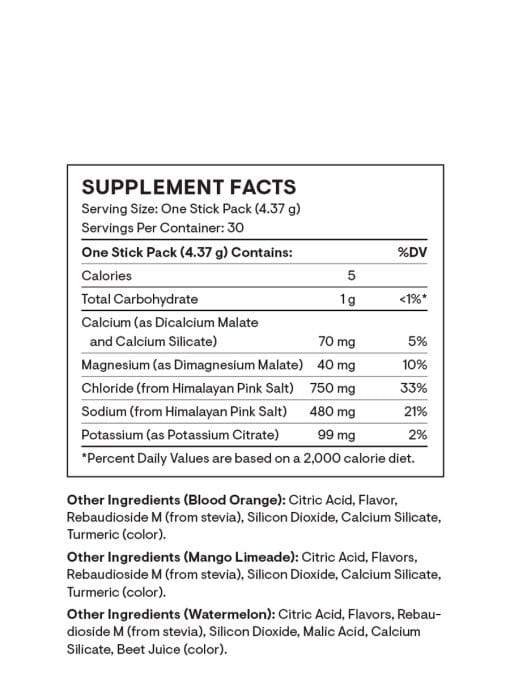 Thorne Daily Electrolytes (30 Stick Variety Pack) - sugar-free electrolyte powder for hydration and muscle recovery.