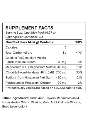 Thorne Daily Electrolytes Watermelon - Sugar-free electrolyte powder for hydration and muscle recovery.