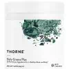 Thorne Daily Greens Plus - A comprehensive greens powder with adaptogens, mushrooms, and antioxidants.