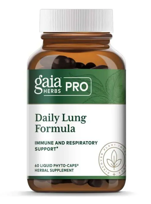 Daily Lung Formula - Herbal supplement for respiratory and lung health with Mullein, Plantain, and Elecampane.