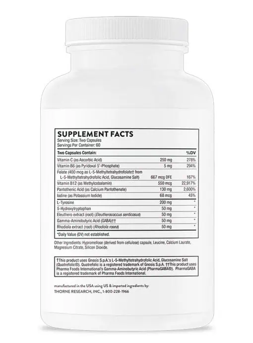 Thorne Deproloft-HF - Adaptogen and amino acid formula for mood and stress support.