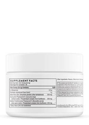 Thorne EnteroMend (5.9 oz Orange-Vanilla) - gut health supplement powder for digestive support.