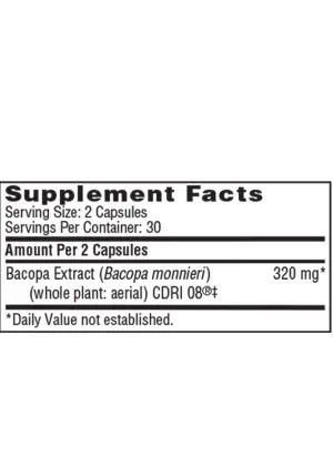 Equazen Acumen - with 320 mg of Bacopa monnieri extract CDRI 08® for cognitive and memory support.