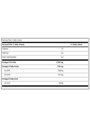 Equazen Pro Jelly Chews - A medical food with a 9:3:1 ratio of EPA, DHA, and GLA to support focus and attention.