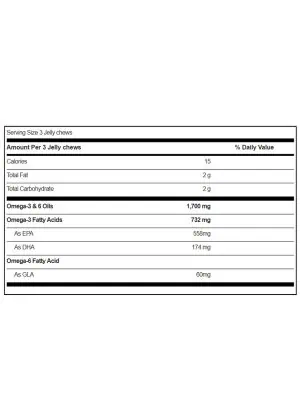 Equazen Pro Jelly Chews - A medical food with a 9:3:1 ratio of EPA, DHA, and GLA to support focus and attention.