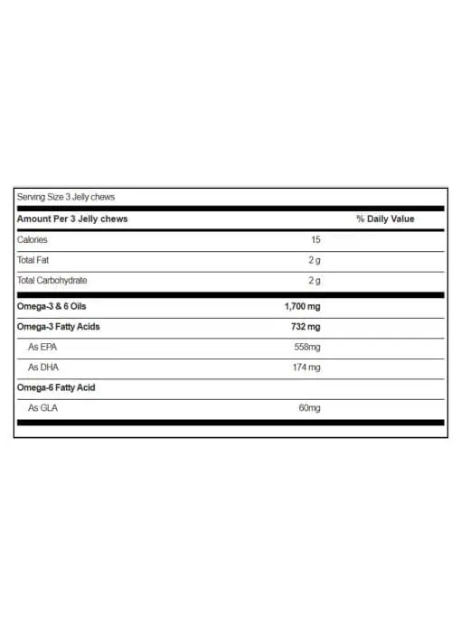 Equazen Pro Jelly Chews - A medical food with a 9:3:1 ratio of EPA, DHA, and GLA to support focus and attention.