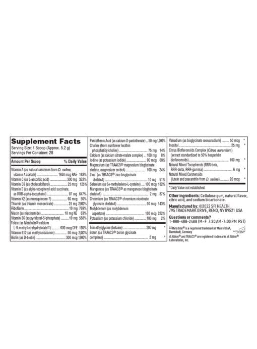 Equazen Vitaspectrum - An unflavored, comprehensive multivitamin powder for children.