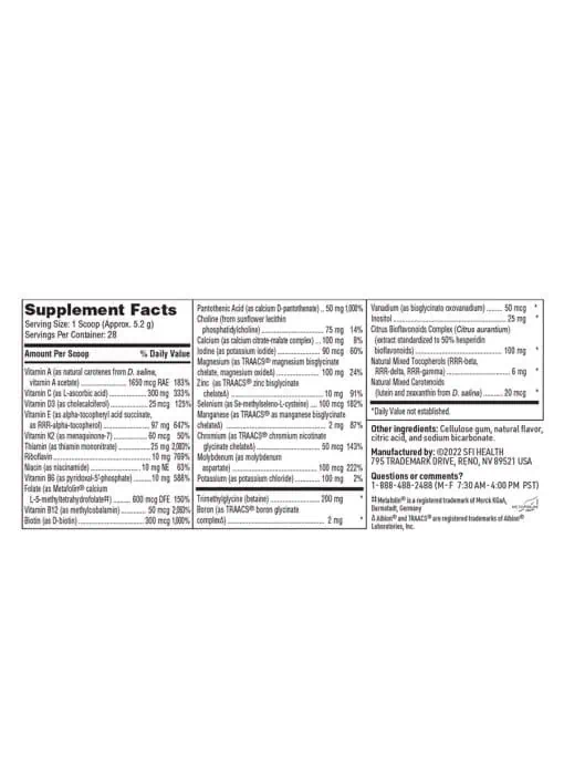 Equazen Vitaspectrum - An unflavored, comprehensive multivitamin powder for children.