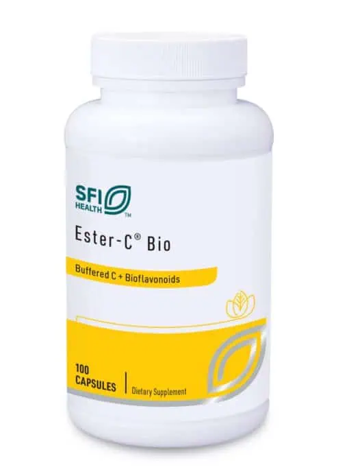 Ester-C Bio - A synergistic blend of buffered Vitamin C and bioflavonoids for immune and connective tissue support.