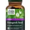 Organic Fenugreek Seed capsules for natural lactation and breast milk production support