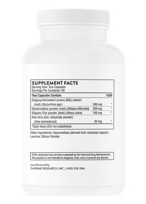 Thorne GI-Encap - An herbal formula with DGL and slippery elm to soothe and support the GI tract.