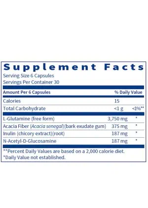 SFI Health GastroThera - GI support formula with L-Glutamine, Acacia Fiber, and Inulin.