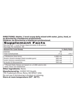 GastroThera Powder - A comprehensive GI support formula with L-Glutamine, prebiotics, and NAG.