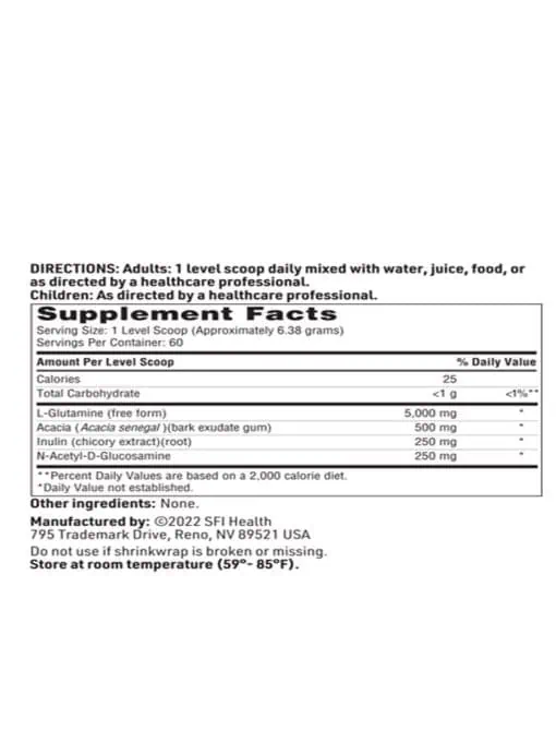 GastroThera Powder - A comprehensive GI support formula with L-Glutamine, prebiotics, and NAG.