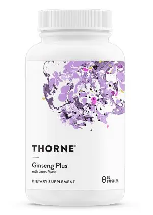 Thorne Ginseng Plus (60 Capsules) - nootropic supplement for stress, energy, and cognitive function.