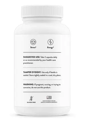 Thorne Ginseng Plus (60 Capsules) - nootropic supplement for stress, energy, and cognitive function.