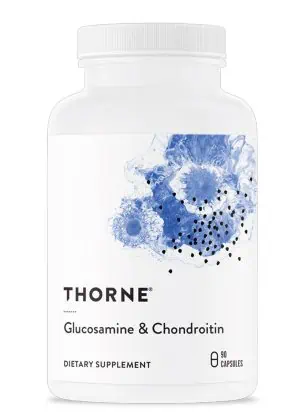 Thorne Glucosamine & Chondroitin (90 Capsules) - Joint support supplement with glucosamine and chondroitin sulfate for cartilage and mobility.