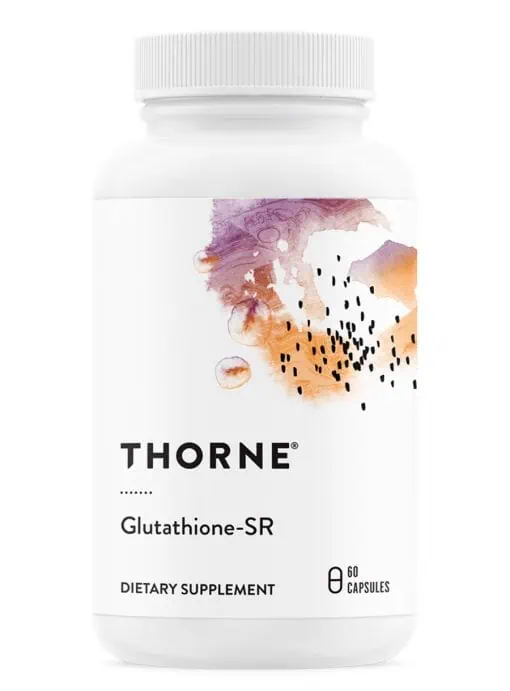 Thorne Glutathione-SR - A sustained-release glutathione supplement for antioxidant and detoxification support.